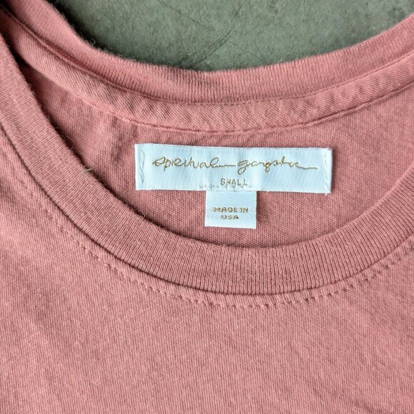 Spiritual Gangster Rose Pink Gold Metallic Graphic Muscle Tank small - Picture 4 of 5